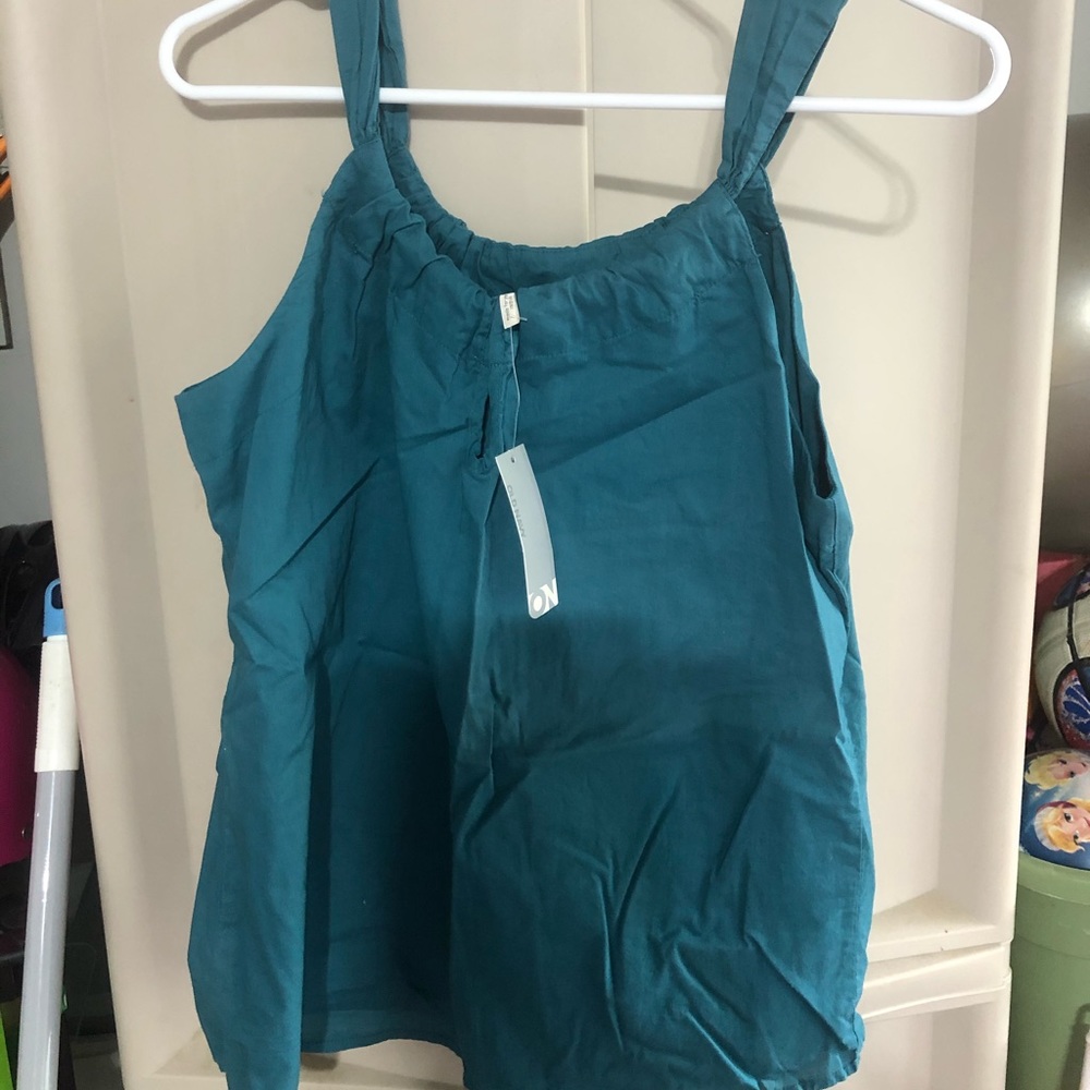Teal blouse